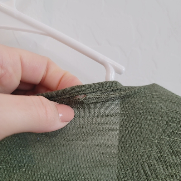 💕 Annabelle Open Front Green Cardigan Women's Size Large - Picture 4 of 13